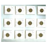 1915-1935 5C 12 Pc Buffalo Nickel Lot
