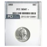 1955 Quarter MS67+ LISTS $4500