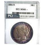 1924-S Peace MS65+ LISTS $11000