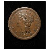 1853 Large Cent AU