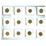 1883-1937 5C 12 Pc Liberty & Buffalo Nickel Lot