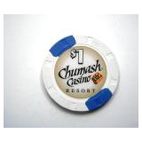 $1 Gaming Token Chumash Casino Resort