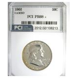 1962 Franklin PR68+ Cameo LISTS $300