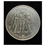1974 France 50 Francs Lg Silver UNC+