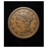 1851 Large Cent AU+
