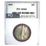 1942 Walking Liberty MS66 LISTS $240