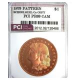 1879 Pattern Dollar PCI PR69CAM Schoolgirl Cu Copy