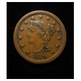 1856 Large Cent XF+