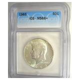 1965 Kennedy ICG MS66+ LISTS $400