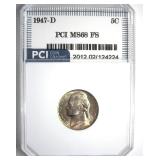 1947-D Nickel MS68 FS LISTS $13500