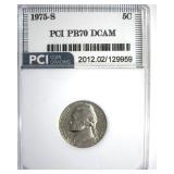 1975-S Nickel PR70 DCAM LISTS $1850