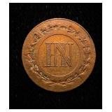 1812-C German States 1 Centime AU