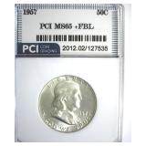1957 Franklin MS65+ FBL LISTS $175