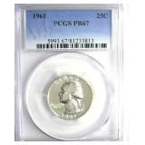 1961 Quarter PCGS PR67