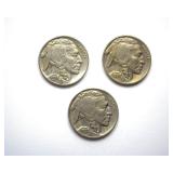 1936x2 1937 Nickel BU 3 Pc Buffalo Lot