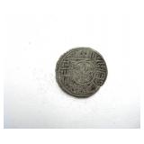 1722 Silver Black Tangka Nepal for Use in Tibet