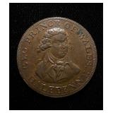 1796 UK 1/2 Penny UNC+ Rare
