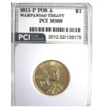 2011-P Pos A Sacagawea $ MS69 LISTS $175 IN 68