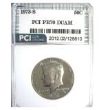 1973-S Kennedy PR70 DCAM LISTS $1650
