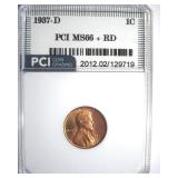 1937-D Cent PCI MS66+ RD