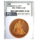 1836 Dollar PCI PR69 CAM Gobrecht Cu Copy