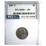 1997-P Nickel MS67+ FS LISTS $750 IN 67 FS