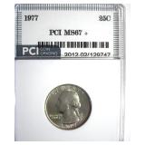 1977 Quarter MS67+ LISTS $1400