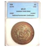 1904 S$1 NNC MS61 Kiangnan China