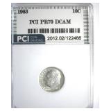 1963 Dime PR70 DCAM LISTS $150 in 69 DCAM