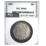1893 Morgan MS63 LISTS $2900