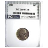 1950 Nickel MS67 FS LISTS $3250
