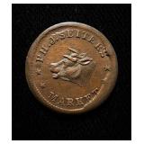 1863 Civil War Token UNC