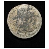 1809 8 Reales Silver Crown China Chopmarks