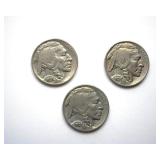 1935x2 1937 Nickel BU 3 Pc Buffalo Lot