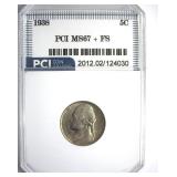 1938 Nickel MS67+ FS LISTS $1850