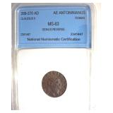 268-270 AD Claudius II MS63 Ancient Rome