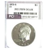1973-S CN Ike PCI PR70 DCAM