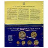 1974 1c-$1 UNC British Virgin Islands