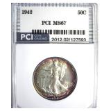 1942 Walking Liberty MS67 LISTS $650