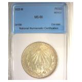 1933-M Peso NNC MS66 Mexico