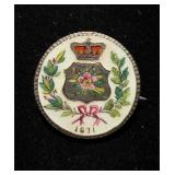 1871 Shilling White Red Green