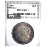 1921 Morgan PCI MS65+ Wonderful Color