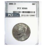 2005-D Kennedy MS68 LISTS $725