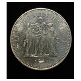 1978 France 50 Francs Lg Silver UNC+