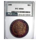 1896 Morgan PCI MS65 Stunning Color