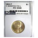 2013-P Pos A $1 T. Roosevelt PCI MS69
