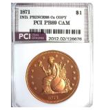 1871 Dollar PCI PR69CAM Indian Princess Cu Copy