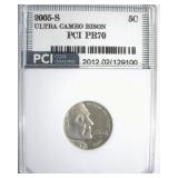 2005-S Nickel PCI PR70 Ultra CAM Bison
