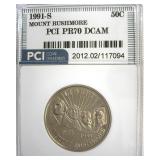 1991-S 50c Mount Rushmore PCI PR70 DCAM