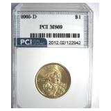 2005-D Sacagawea $ MS69 LISTS $2250 IN 68
